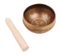 Tibetan Singing Bowl Set with Mallet, Tibetan Meditation Sound Bowl for Healing Prayer Yoga and Mindfulness 9cm Diameter,Yoga singing bowls
