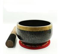Tibetan Singing Bowl， sound bowl， Black ，For Sound Healing, Yoga,Relaxation,Chakra Balance,Handmade