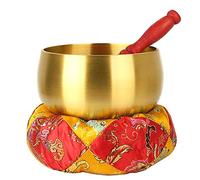 Tibetan Singing Bowl， sound bowl， Buddhist Supplies Buddha Set Pure Copper Buddha Sound Bowl Yoga Mat For Decompression Sound Bowl(6 inches)