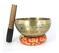 Tibetan Singing Bowl， sound bowl， Hand-carved Scriptures The Buddha Of The Flower Of Life Yoga To Relieve Stress And Sound Bowl(11cm)