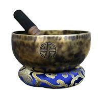 Tibetan Singing Bowl， sound bowl， Professional Full Moon Singing Bowl Set,ese Buddhist Chanting Bowl, Ideal for Yoga and Sound Healing(24CM)