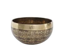 Tibetan Singing Bowl， sound bowl， Set with Cushion, Striker*2, Hand Hammered Sanskrit Bowl ese Buddhist Chanting Bowl, Ideal for Yoga and Sound Healing(15 16CM)