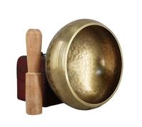 Tibetan Singing Bowl， sound bowl， Tibetan Full Moon Singing Bowl Set For Sound Healing, Yoga,Relaxation,Chakra Balance,Handmade(11cm)