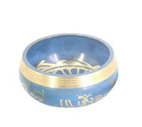 Tibetan Singing Bowl Sound Therapy, Buddha Sound Bowl for Yoga Meditation Relaxation Healing Prayer(Blu)
