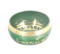 Tibetan Singing Bowl Sound Therapy, Buddha Sound Bowl for Yoga Meditation Relaxation Healing Prayer Singing Bowls(Grn)