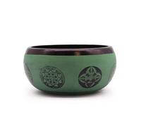 Tibetan Singing Bowls Earth Powder Singing Bowl Mandala Buddha 16cm