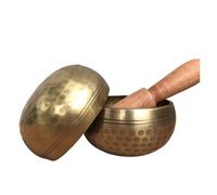 Tibetan Singing Bowls, Hand-Tuned Sound Bowl, Himalayan Hand Hammered Brass Chakra Tibetan Buddhist Yoga Singing Bowl(15 cm)