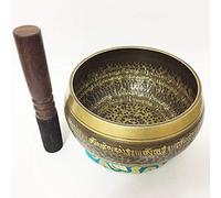 Tibetan Singing Bowls, Hand-Tuned Sound Bowl, Tibetan Singing Bowls Nepal Handmade Buddha Six-Character Mantra Copper