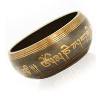 Tibetan Singing Bowls Set, Buddha Sound Hammered Nepal Mantra Engraved Singing Bowl Meditation Sound Bowl for Yoga Meditation Mindfulness Healing