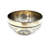Tibetan Singing Bowls Tibetan Healing Engraved Bowl 16cm Bodhi Tree Buddha