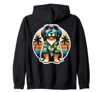 Tibetan Spaniel Dog Owner Summer Vibes Vacation Holiday Sun Zip Hoodie