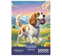 Tibetan Spaniel Jigsaw Puzzles for Adults 1000 Beautiful Decoration Puzzle Pet Dog Challenging Puzzles Gifts for Men70x50cm/1000pcs