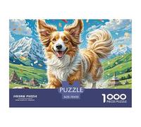 Tibetan Spaniel Jigsaw Puzzles for Adults 1000 Beautiful Decoration Puzzle Pet Dog Puzzles for Adults Gifts for Men70x50cm/1000pcs