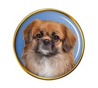 Tibetan Spaniel Pin Badge