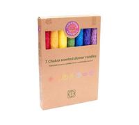 Tibetan Spirits 7 Chakra Dinner Candle Set 8-9hrs