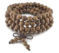 Tibetan Style, Stillshine - 8mm 108 Pcs Wood Buddha Beads Bracelet Buddhist Prayer ,Charm Men Women Gift Box (Style 8)