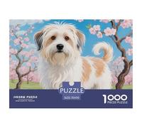 Tibetan Terrier 1000 Pieces for Adults Jigsaw Puzzles Educational Games Pet Dog Colourful,Fun,Challenging And Brainteasing Fun Present & Activity for Home70x50cm/1000pcs