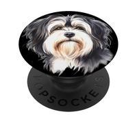Tibetan Terrier Dog Portrait PopSockets Adhesive PopGrip