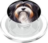 Tibetan Terrier Dog Portrait PopSockets PopGrip for MagSafe