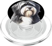 Tibetan Terrier Dog Portrait PopSockets PopGrip for MagSafe