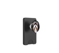 Tibetan Terrier Dog Portrait PopSockets PopWallet for MagSafe
