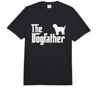 Tibetan Terrier Dogfather Funny Dog Dad Comfort Colors Adult Heavyweight T-Shirt