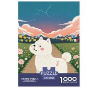 Tibetan Terrier Puzzles 1000 Pieces for Adults Beautiful Decoration Puzzle Pet Dog Challenging Puzzles Gifts for Men38x26cm/1000pcs