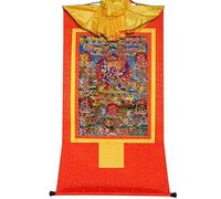 Tibetan thangka,thangka painting,buddhist tapestry,58 Wrathful Deities of the Bardo Thodol(Tibetan Book of Dead), Tibetan Thangka Painting Art,Buddhist Thangka Brocade,Buddha Tapestry with Scroll (Co