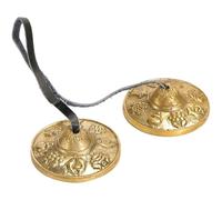 Tibetan Tingsha Cymbals Bells, Handcrafted Tibetan Meditation with Buddhist Symbols, Yoga Meditation Chimes, 2.6in/6.5cm