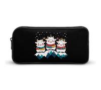 Tibetan Yaks Snow Mountain Pencil Case Pen Box Stationery Bag Makeup Organizer Multifunctional Pouch Holder