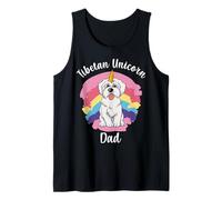 Tibeticorn Funny Tibetan Terrier Unicorn Dad Tank Top
