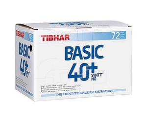 Tibhar Ball Basic 40 + SYNTT 72er White, White