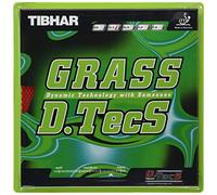 Tibhar Grass D.TecS Table Tennis Pips-Out Rubber (Red, 1.2)