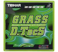 TIBHAR GRASS D TECS TABLE TENNIS RUBBER (Black, OX)