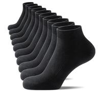 TIBISI Mens Socks Sports Trainer Running Socks (pack of 6/10) Ankle Socks Athletic Cotton White Black Multicoloured More Breathable for Men Women