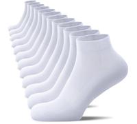 TIBISI Mens Socks Ankle Sports Trainer Running(pack of 6) Athletic Cotton White Black Multicoloured More Breathable for Men Women