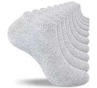 TIBISI Mens Socks Ankle Sports Trainer Running(pack of 6) Athletic Cotton White Black Multicoloured More Breathable for Men Women