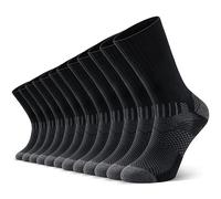 TIBISI Mens Socks,Cushion Wicking Breathable Comfortable Calf Socks for Outdoor,Hiking,Trekking Walking,Athletic,Multipack Work Socks,6 Pairs
