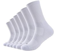 TIBISI Mens Socks,Cushion Wicking Breathable Comfortable Calf Socks for Outdoor,Hiking,Trekking Walking,Athletic,Multipack Work Socks,6 Pairs