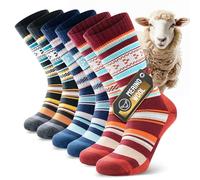 TIBISI Womens Socks, Merino Wool Socks, Thick Walking Sock, Cushion Moisture Wicking Breathable, Winter Warm for Outdoor, Hiking, Sport, Soft and Cosy, 3 pairs