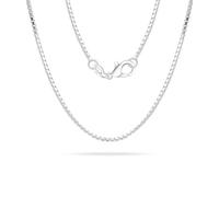 Tibond Women's S925 Silver 16' 18' 20' 22' 24' 26' 28' Inch Thick Necklace 2mm Snake Chain Necklace Suitable for Layering or Replacement (Box chain, 45cm(18 Inch))