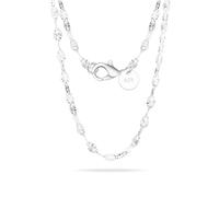 Tibond Women's S925 Silver 16' 18' 20' 22' 24' 26' 28' Inch Thick Necklace 2mm Snake Chain Necklace Suitable for Layering or Replacement (Water Wave Chain, 50cm(20 Inch))