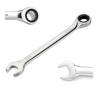 TIBOO DAY 72-Tooth Ratchet Wrench 18mm Ratcheting Combination Spanner | CR-V Steel, 5° Swing Arch Metric 12 Point Ratchet Box Wrench Spanner with Precision Movement for Tight Spaces