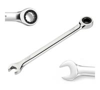 TIBOO DAY 90-Tooth Ratchet Wrench, 11/32" SAE Ratcheting Combination Wrench, CR-V 12 Point Ratchet Box Wrench Spanner with Precision Movement for Tight Spaces