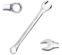 TIBOO DAY Combination Spanner 15mm Metric Combination Wrench CR-V Steel | 15°Offset, 12 Point Box End & Open End Head Combination Wrench for Auto Construction and Mechanical Applications