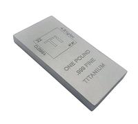 TIBROMTACK Titanium Bar Bullion Paperweight 1lb with Periodic Table Element Design, Laser Engraved Ti Bar Flat Bar Metal Gift for Commemorative Collectors and Niche Decorations, 5 * 2.5IN