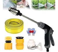 Tibue Turbowasher - Power High-Pressure Cleaner for Every Garden Hose,2024 New My Garden Friend Pressure Washer,2-in-1 High Pressure Power Washer with Accessories (With Connector+5M Hose)