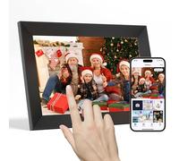 Tibuta 10.1 Inch WiFi Digital Photo Frame with 16GB Memory, HD 1280x800 IPS Touch Screen, Black Digital Picture Frame, HD IPS Touchscreen, Auto-Rotate, Instant Photo & Video Sharing via Uhale App