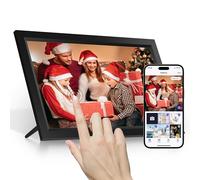 Tibuta 15.6 inch WiFi Digital Picture Frame 1920x1080 FHD Large 32GB Smart Digital Photo Frame IPS Touch Screen Auto-Rotate Wall Mountable Share Photos/Videos Instantly via Uhale APP