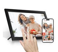 Tibuta 15.6 inch WiFi Digital Picture Frame 1920x1080 FHD Large 32GB Smart Digital Photo Frame IPS Touch Screen Auto-Rotate Wall Mountable Share Photos/Videos Instantly via Frameo APP